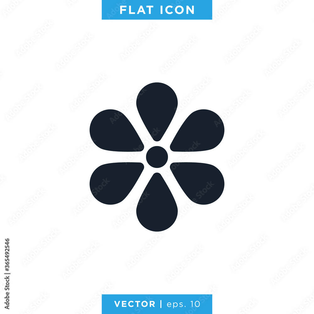 Flower Icon Vector Design Template Flower Icon Vector Design Template