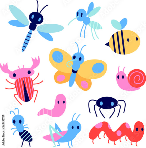 seamless pattern with insects © Valentina Popova