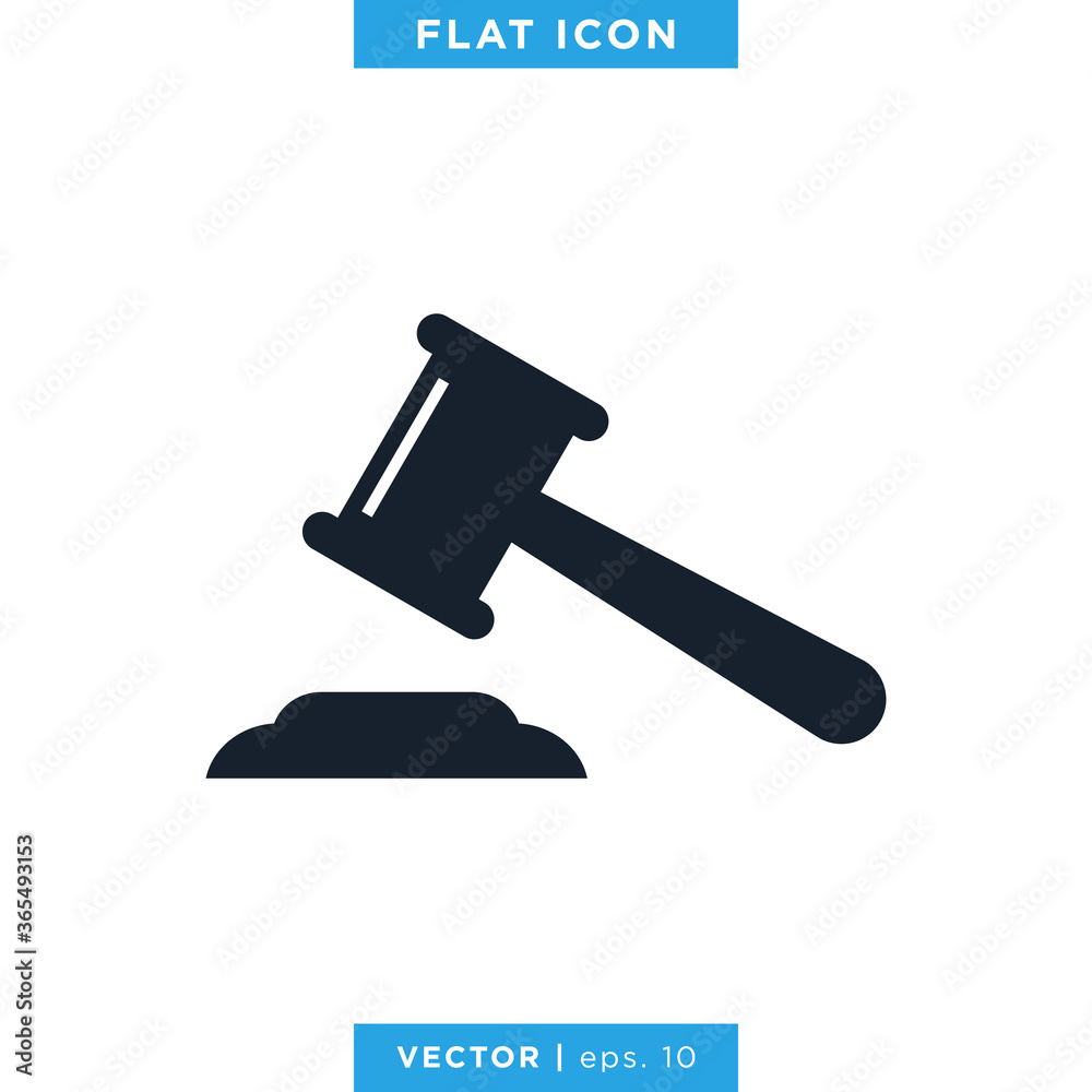 Judge Gavel Icon Vector Design Template Judge Gavel Icon Vector Design Template