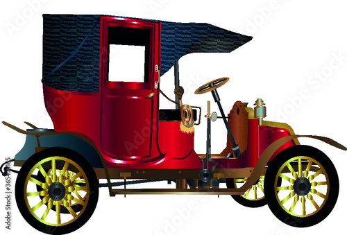 Antique car illustration