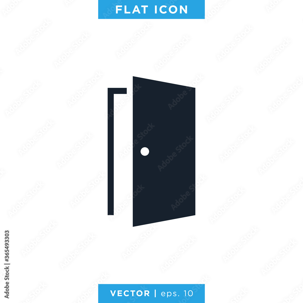 Door Icon Vector Design Template Door Icon Vector Design Template