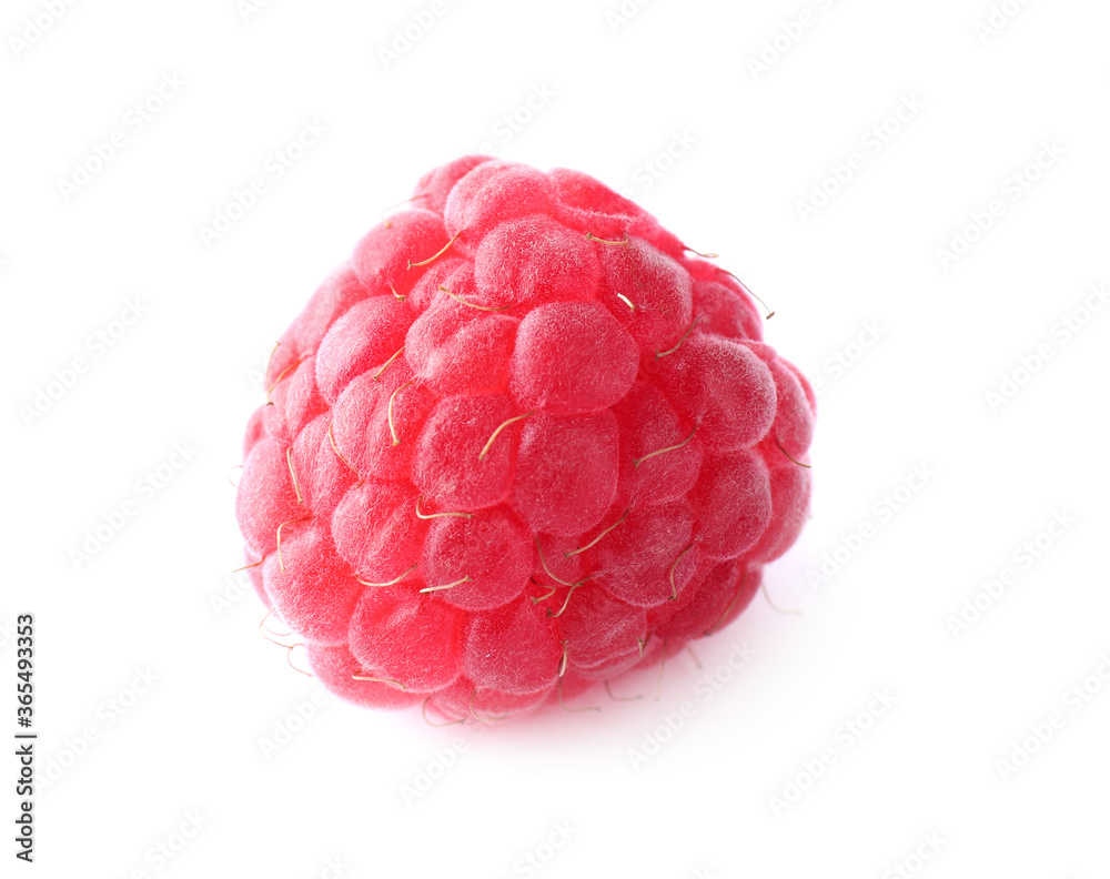 Delicious sweet ripe raspberry isolated on white Delicious sweet ripe raspberry isolated on white