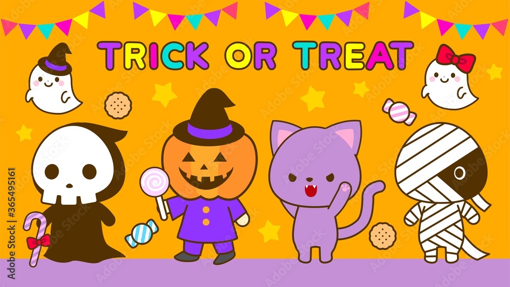 Fototapeta premium ハロウィン用イラスト