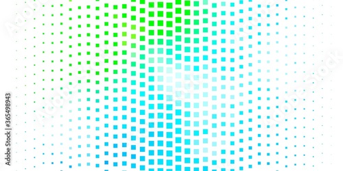 Light Blue, Green vector background with rectangles. Rectangles with colorful gradient on abstract background. Pattern for commercials, ads.
