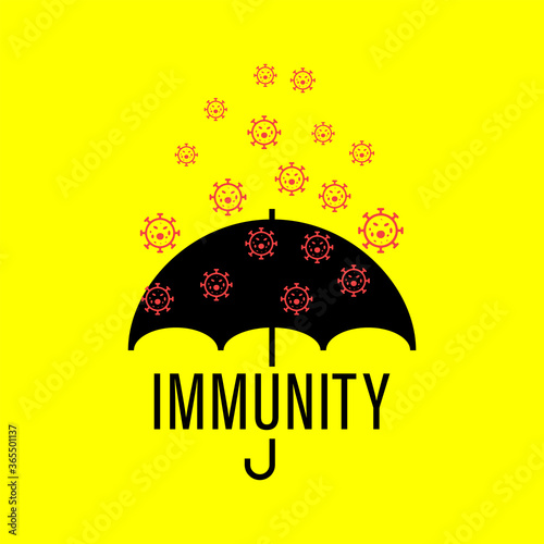 Herd immunity logo icon for New normal lifestye concept.