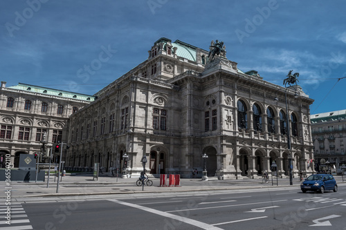 Front View Of The Opera House In The Inner City Of Vienna In Austria