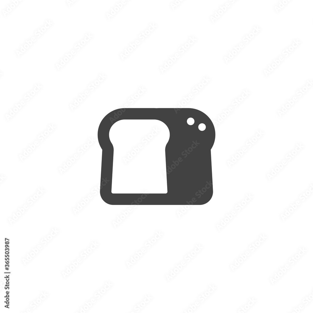 Obraz premium toast, bread icon vector illustration