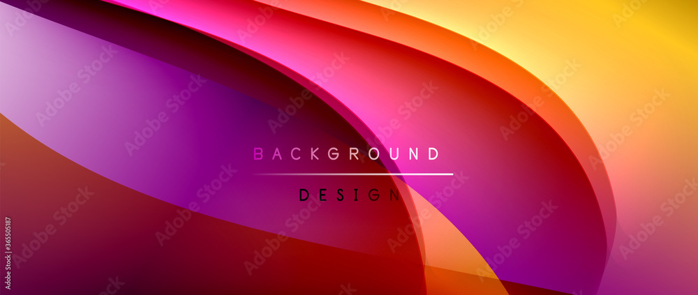 Fluid gradient waves with shadow lines and glowing light effect, modern flowing motion abstract background for cover, placards, poster, banner or flyer Fluid gradient waves with shadow lines and glowing light effect, modern flowing motion abstract background for cover, placards, poster, banner or flyer