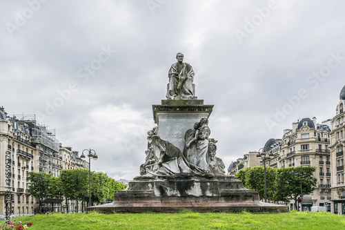 Louis Pasteur monument (1900). Situated in Paris in Place de Breteuil, this large monument pays tribute to Louis Pasteur, France's great chemist and microbiologist. Paris, France.