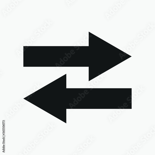 Black arrow icon vector