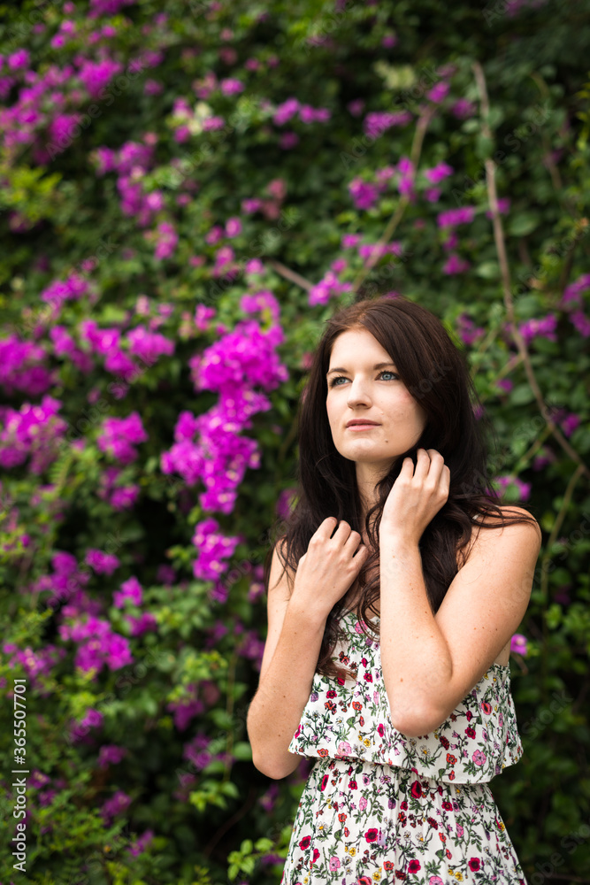 Portrait of young beautiful woman at the park outdoors Portrait of young beautiful woman at the park outdoors