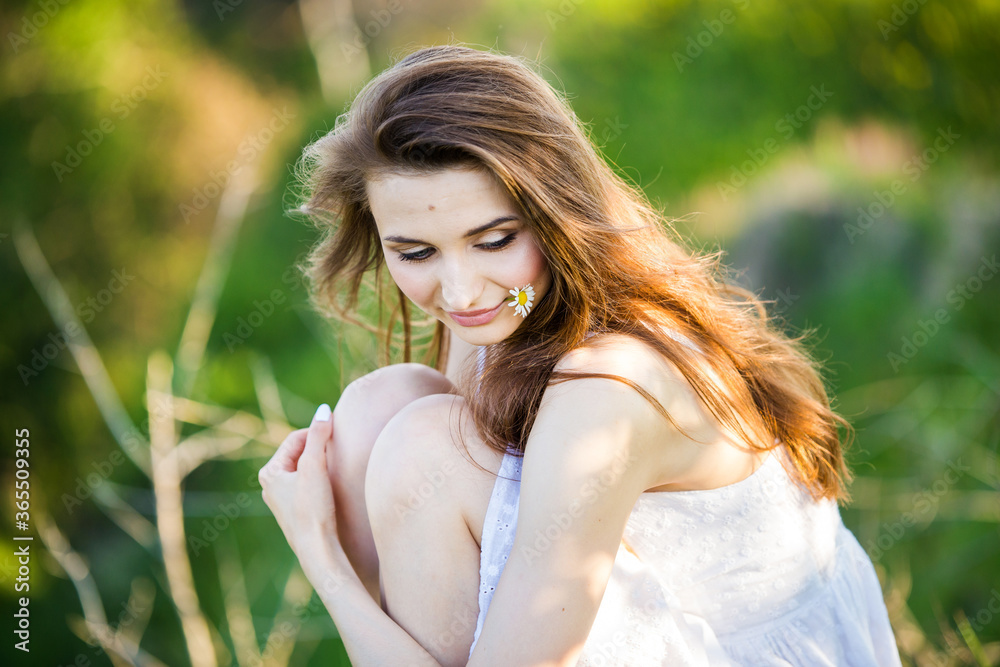 Naklejka premium beautiful young girl