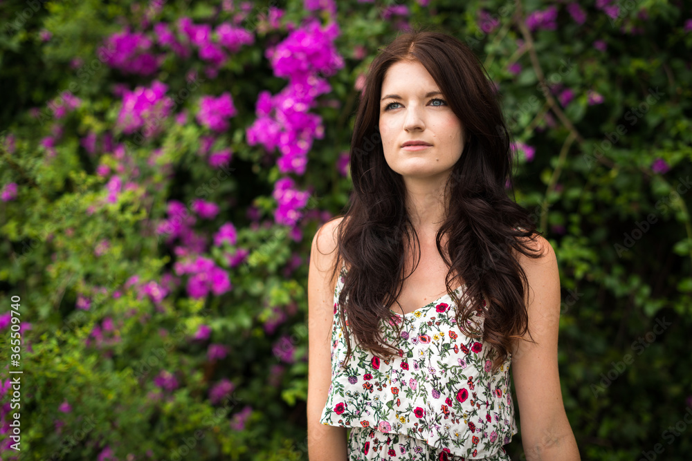 Portrait of young beautiful woman at the park outdoors Portrait of young beautiful woman at the park outdoors