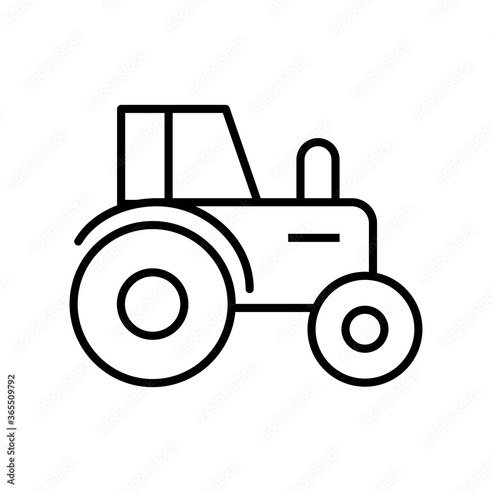 farm tractor line style icon design, agronomy lifestyle agriculture harvest rural farming and country theme Vector illustration farm tractor line style icon design, agronomy lifestyle agriculture harvest rural farming and country theme Vector illustration