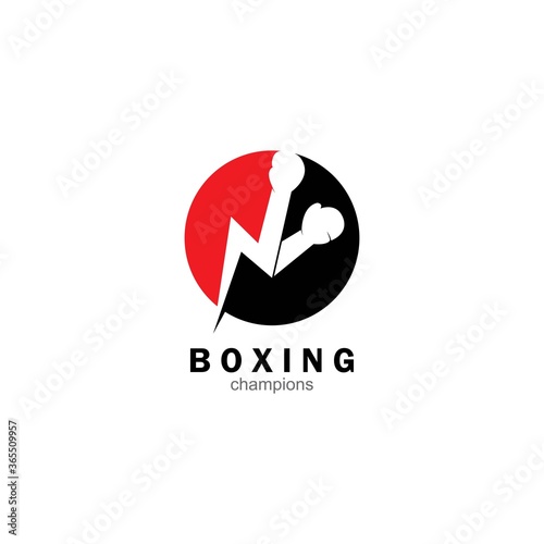 Boxing and martial arts logo vector