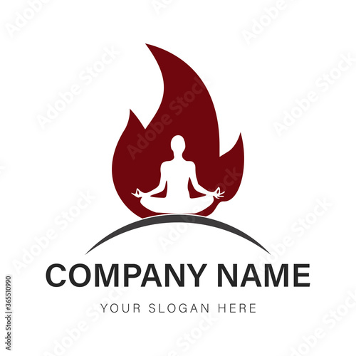 fire yoga logo for company