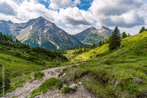 Fantastic hike in the Lechquellen Mountains in Vorarlberg Austria