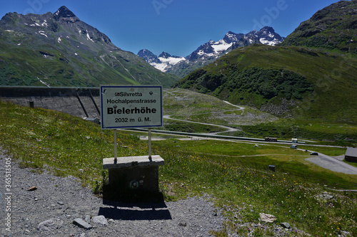 Bieler Höhe an der Silvretta Hochalpenstrasse, Montafon, Österreich, photo