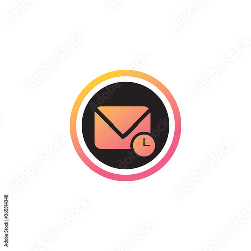 time remaining mail icon