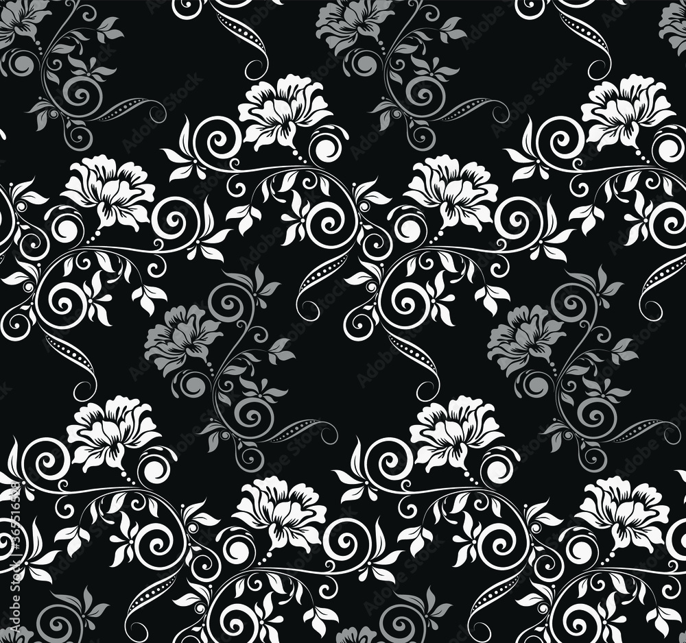 Fototapeta premium seamless floral pattern