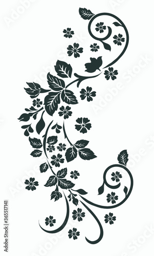 flower motif design element