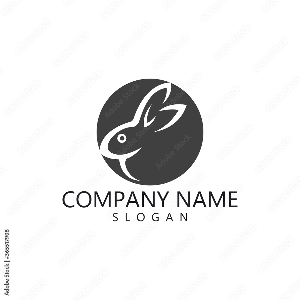 rabbit logo vector rabbit logo vector