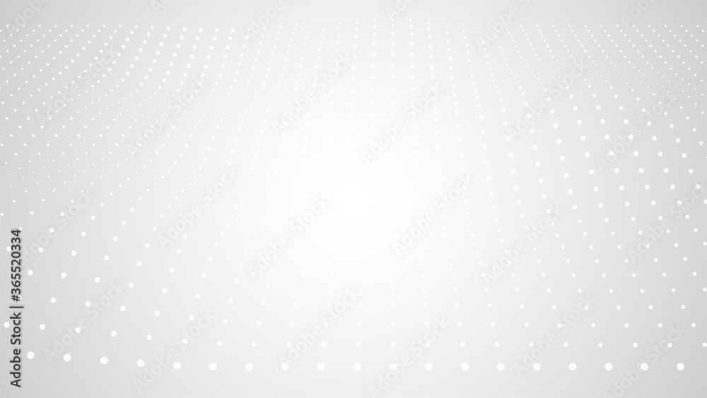 Abstract white background. Grey gradient vector backdrop. 3d surface. Dot structure. Futuristic technology presentation or banner template. Modern tech concept. Geometric wallpaper. Energy flow Abstract white background. Grey gradient vector backdrop. 3d surface. Dot structure. Futuristic technology presentation or banner template. Modern tech concept. Geometric wallpaper. Energy flow