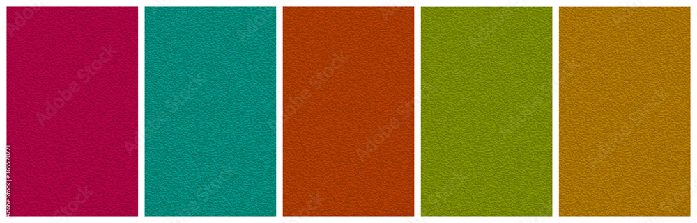 Fototapeta premium 2D Illustration - Abstract Plain Cover Background Set with small surface structure - five 10:16 Images ( Size each: 2000 x 3200 ) - e.g. for book / ebook cover design