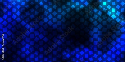 Dark BLUE vector background with rectangles. Abstract gradient illustration with colorful rectangles. Pattern for websites, landing pages.