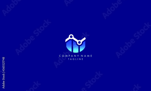 Unique Marketing, Finance analytics logo icon template