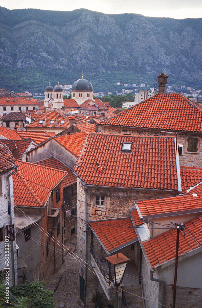 View of the old town in Kotor. Montenegro 