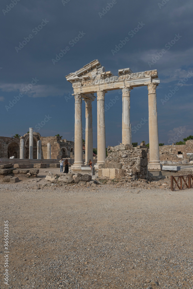 Apollo Temple, historical sites in Side, Turkey