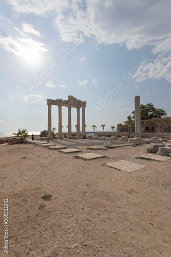 Apollo Temple, historical sites in Side, Turkey