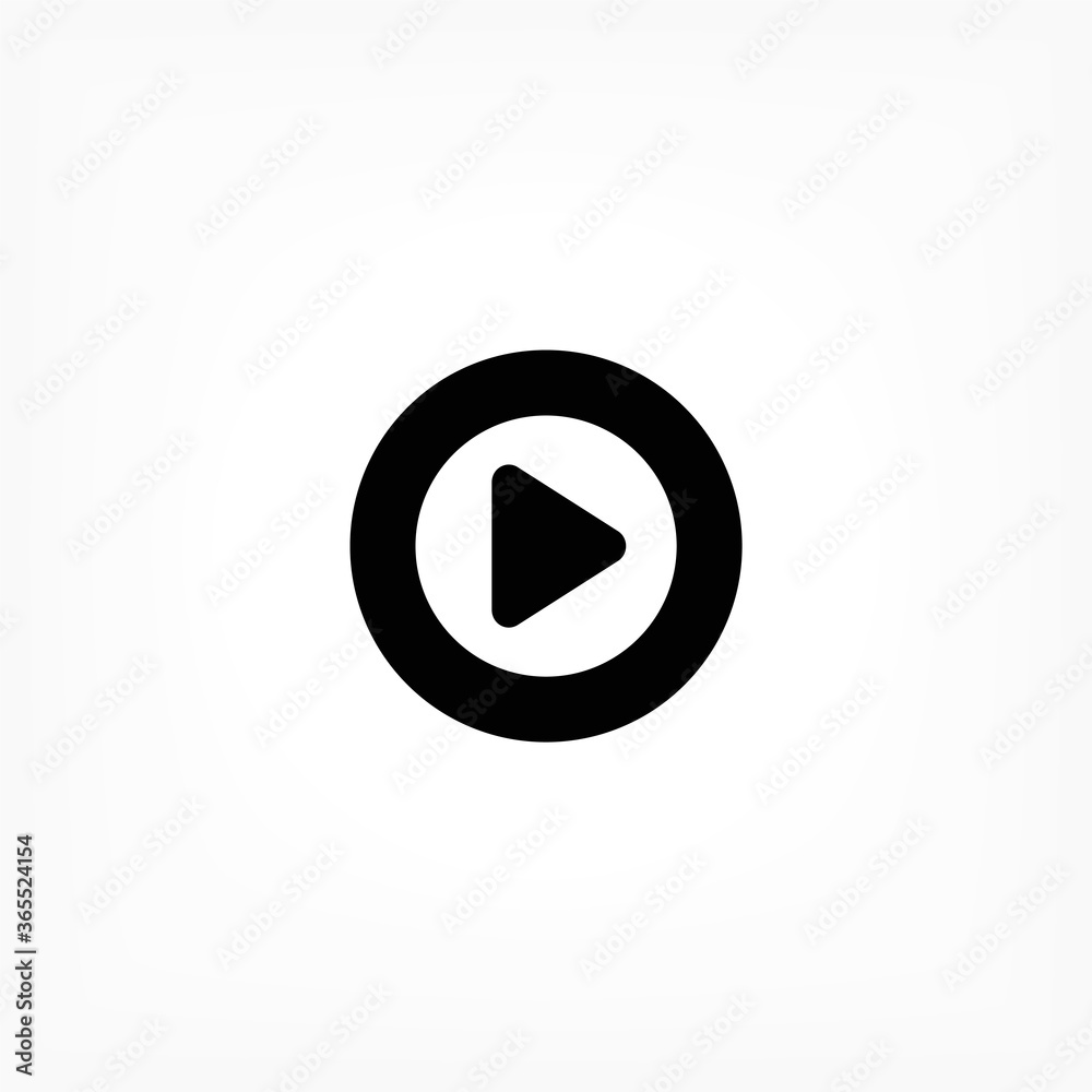 Play vector icon , lorem ipsum Flat design Play vector icon , lorem ipsum Flat design