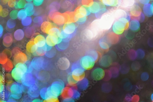 Rainbow holographic bokeh abstract background
