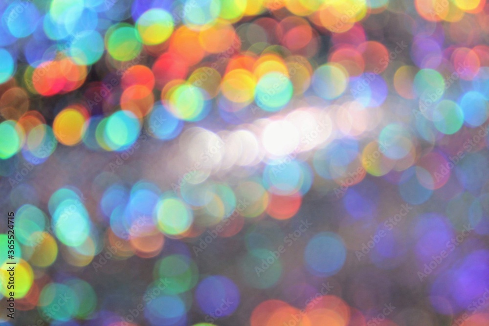 Fototapeta premium Rainbow holographic bokeh abstract background