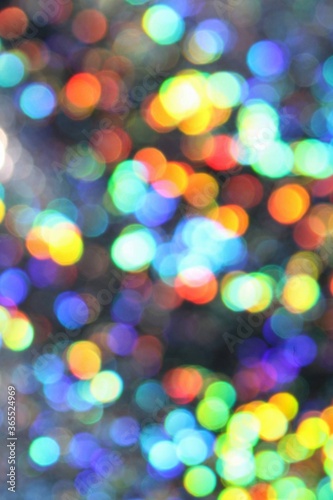 Rainbow holographic bokeh abstract background