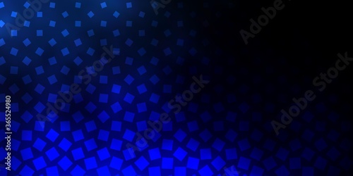 Dark BLUE vector background in polygonal style. Abstract gradient illustration with colorful rectangles. Best design for your ad, poster, banner.
