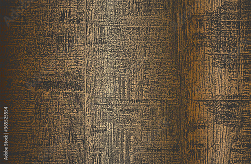 Distressed overlay golden wooden plank texture, grunge background.