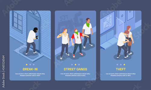 Street Gangs Isometric Banners