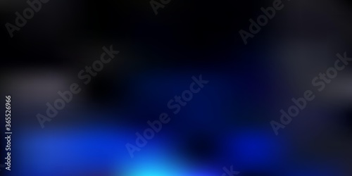 Dark blue vector blur template.