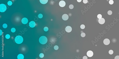 Light BLUE vector template with circles  stars. Abstract illustration with colorful spots  stars. Pattern for wallpapers  curtains.