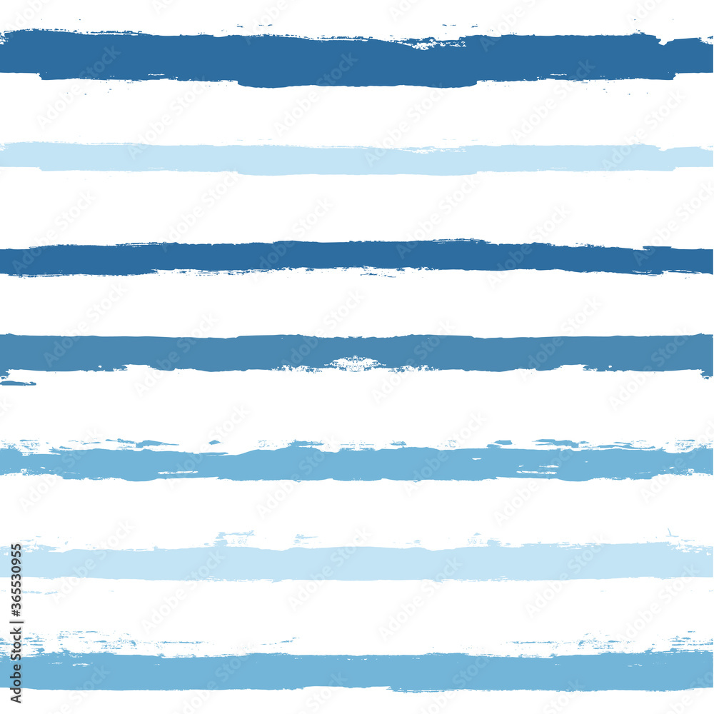 Hand drawn striped pattern, baby blue navy stripe seamless background, childish pastel brush strokes. vector grunge stripes, cute paintbrush line Hand drawn striped pattern, baby blue navy stripe seamless background, childish pastel brush strokes. vector grunge stripes, cute paintbrush line