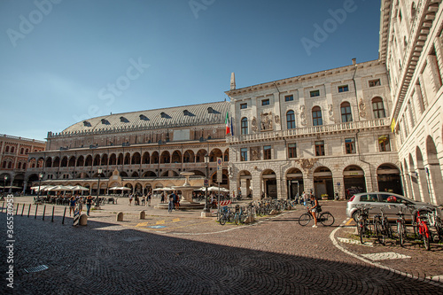 Piazza dei Signori in Padua in Italy, one the most famous place in the city photo