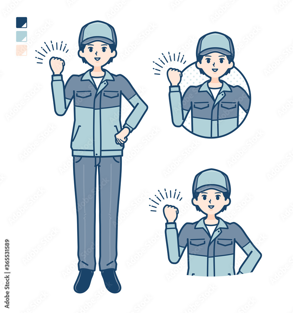 simple delivery man_fist-pump simple delivery man_fist-pump