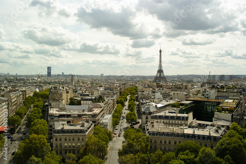 Paris view with Eiffel tower in the background