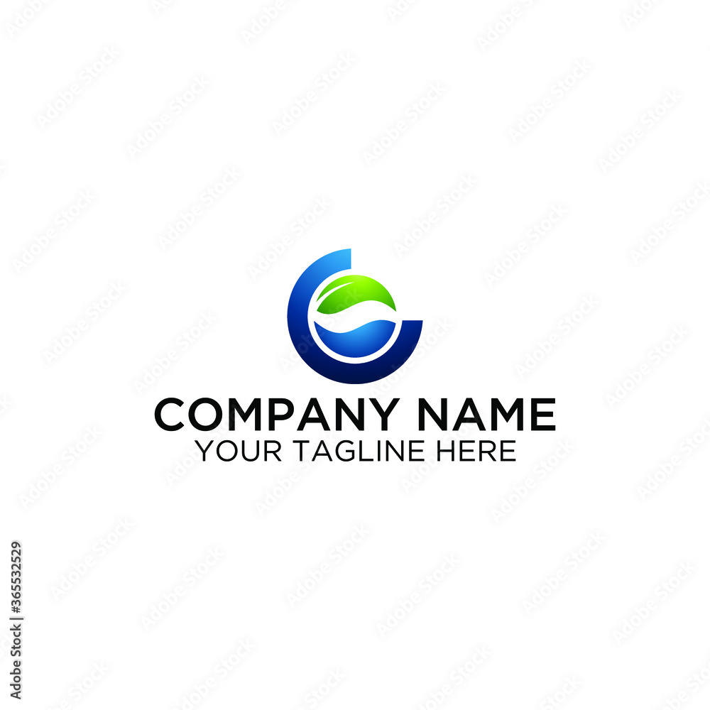 Letter C logo at green watercolor splash background. Vector elements for posters, t-shirts, ecology presentation or card. Letter C logo at green watercolor splash background. Vector elements for posters, t-shirts, ecology presentation or card.