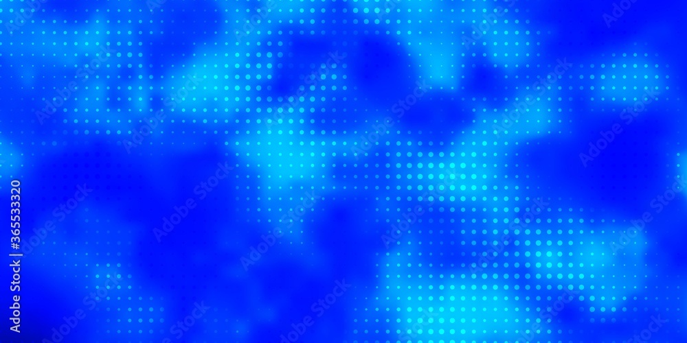 Light BLUE vector background with bubbles. Abstract colorful disks on simple gradient background. Pattern for booklets, leaflets.