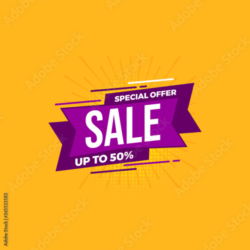 special offer sale background template. Shopping promotion. vector illustration