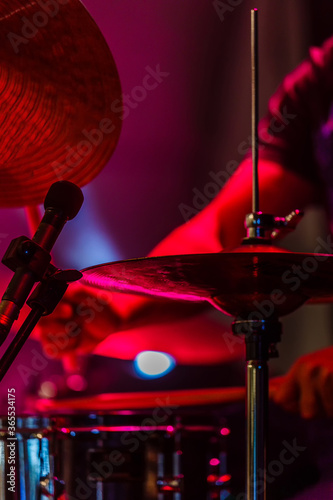 the drummer in the middle of the show